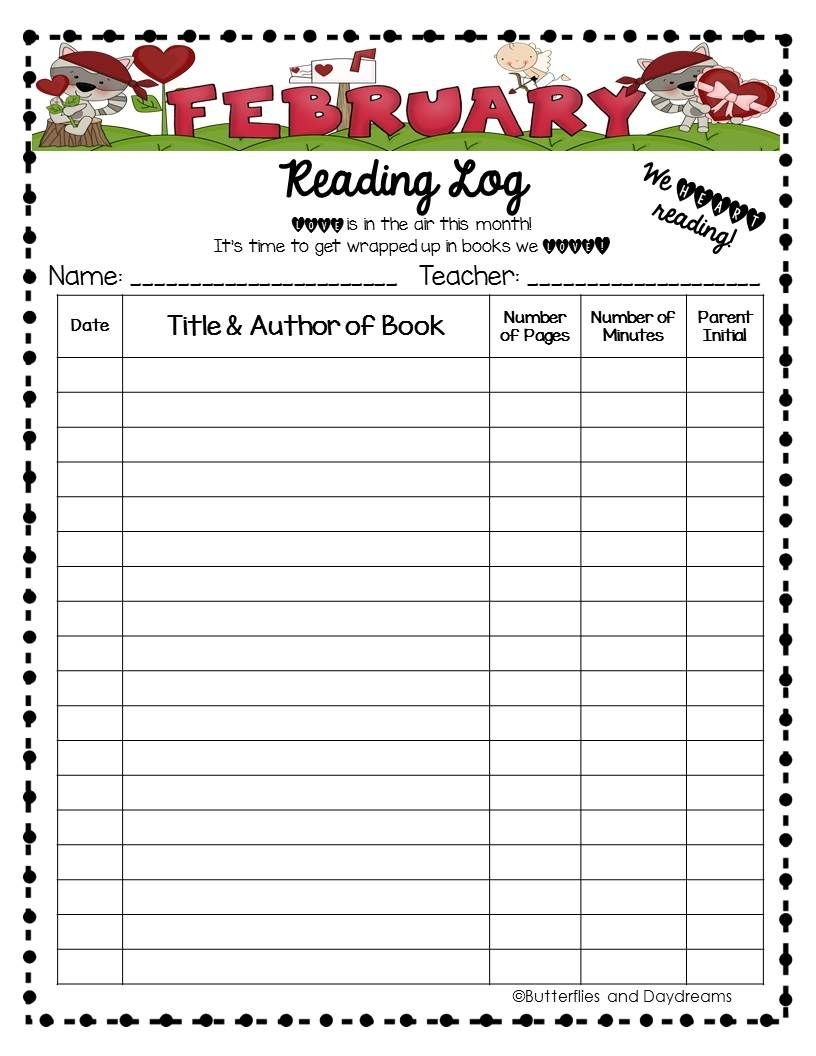 Monthly Reading Log 10 Books Printable 2022 Reading Log Printable