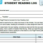 Mrs Endorf s 4th Grade Class Read To Succeed Six Flags Reading Log Form