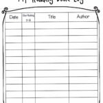 Mt Reading Book Log Worksheet