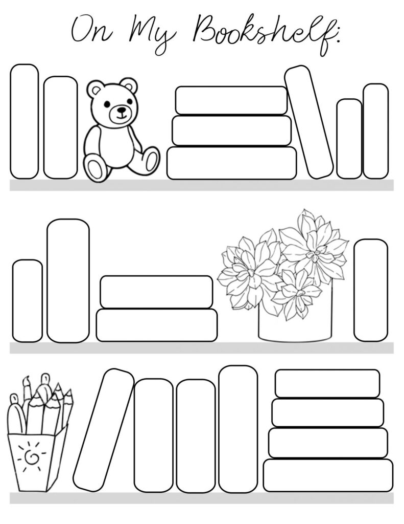 On My Bookshelf Reading Log Free Printable And Color Sheet For The 