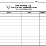 Printable Reading Log For Elementary Grades Sight Words Reading