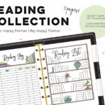 Reading Collection Planner Printable For Classic Or Big Happy Etsy