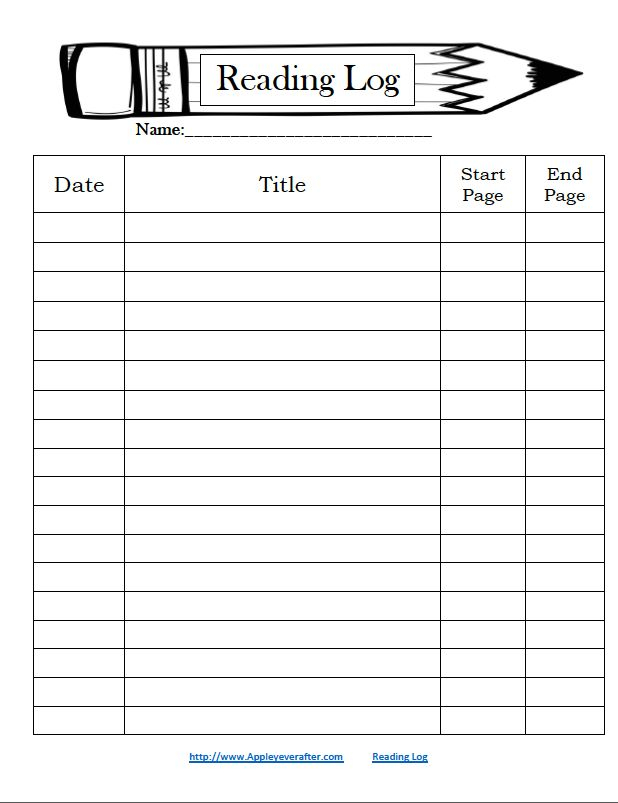 Reading Log Freebie Reading Log Reading Log Printable Reading