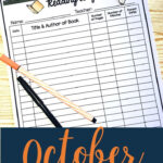 Reading Log October Help Your Students Discover Reading s Not