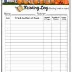 Reading Log October Reading Log January Reading October Reading