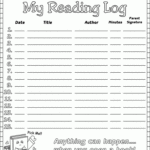 Reading Log Reading Log Printable Summer Reading Log Reading Log
