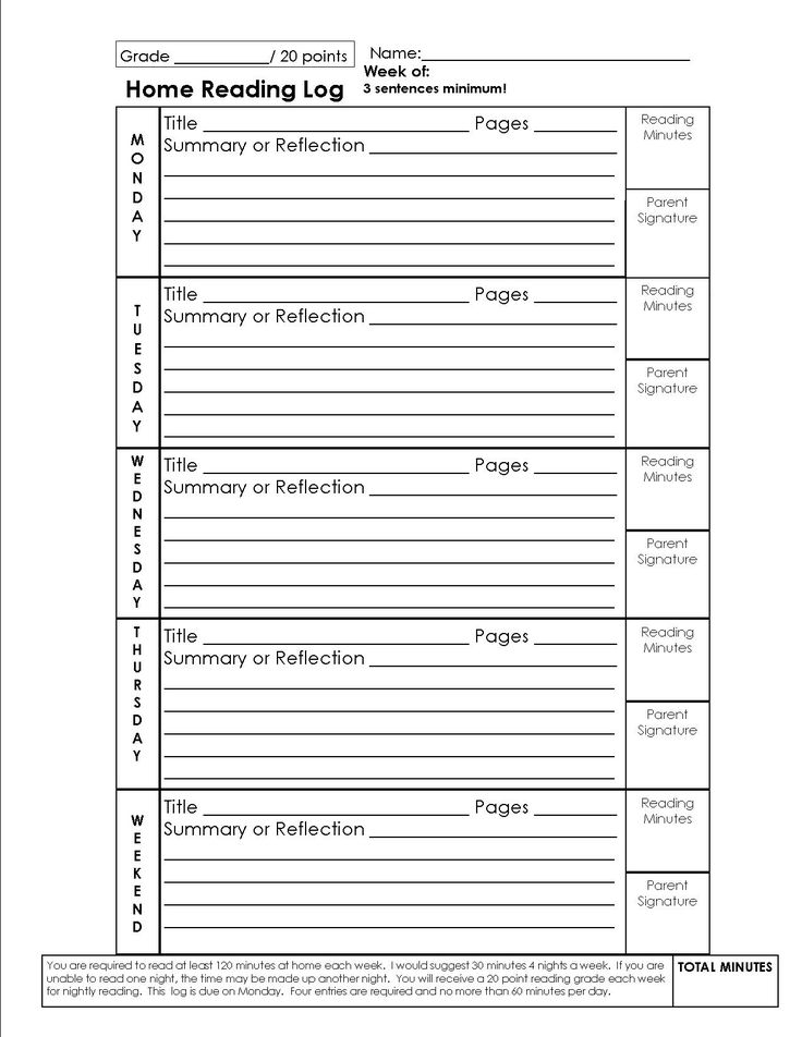 Reading Log Reading Log Reading Response Worksheets Home Reading Log