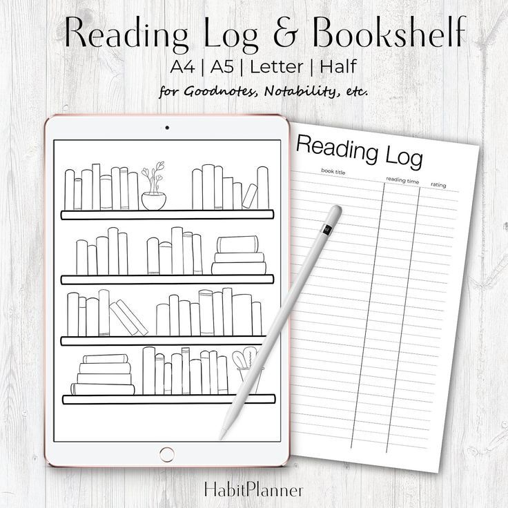 Reading Tracker Reading Log Book Page Bullet Journal Etsy Bullet 