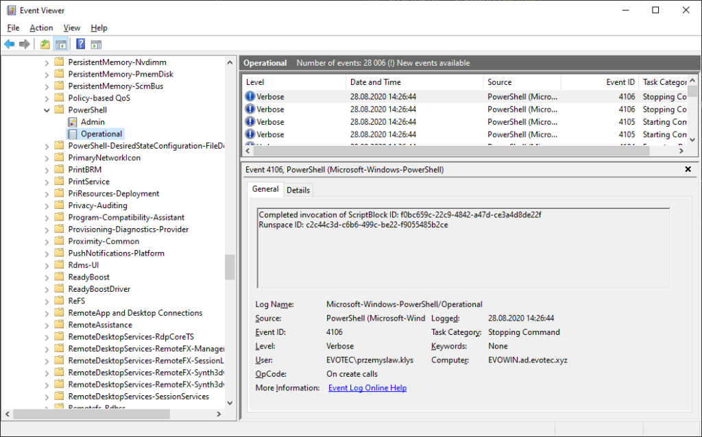 Restoring Recovering PowerShell Scripts From Event Logs Evotec