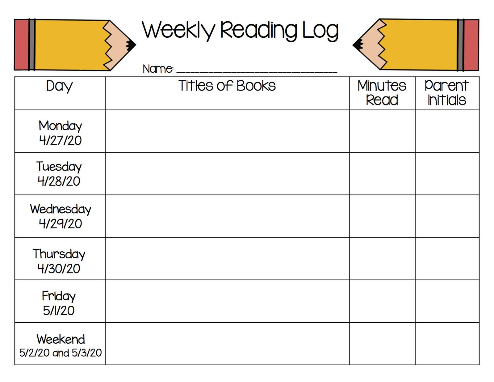 Sayegh Lana Weekly Reading Logs