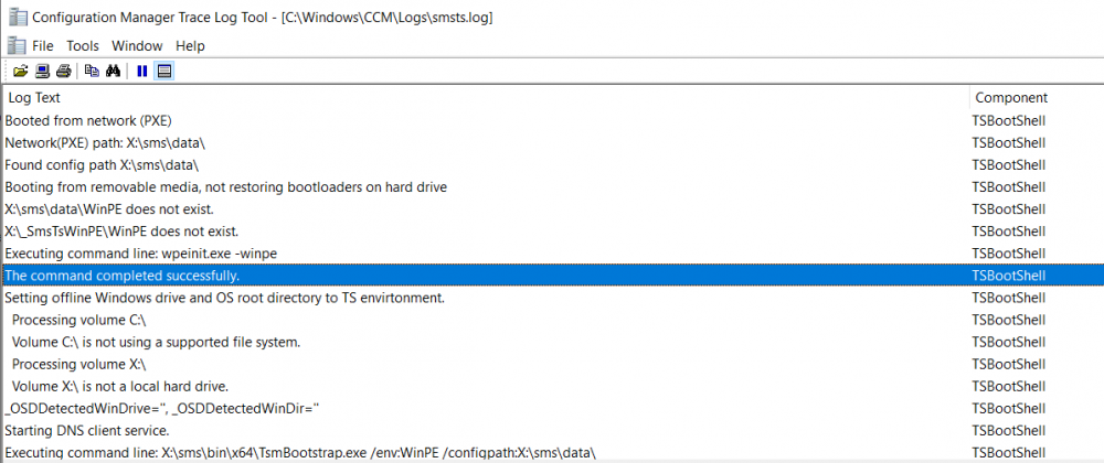 SCCM OSD SMSTS Log File Reading Tips ConfigMgr MEMCM HTMD Blog