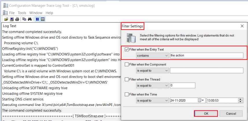 SCCM OSD SMSTS Log File Reading Tips ConfigMgr MEMCM HTMD Blog