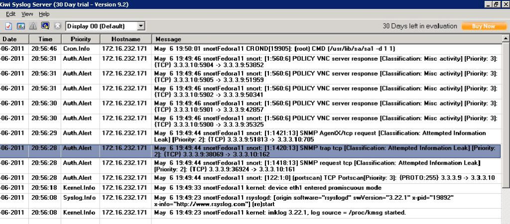 Security Unplugged Snort Logging Alerts To Syslog Server