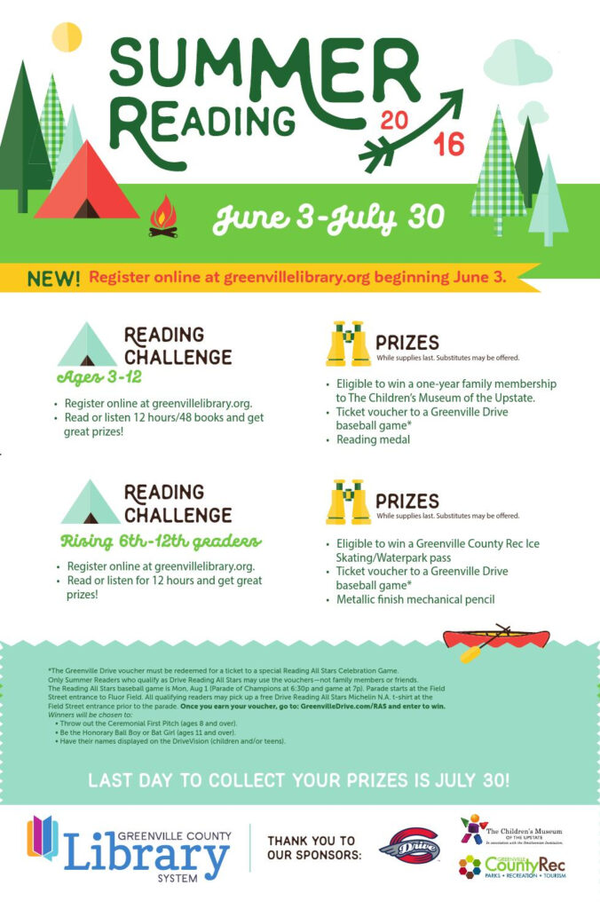 Summer Reading 2016 By Greenville County Library System Issuu
