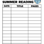 Summer Reading Log 3 1 1 2 Mom Wife Busy Life
