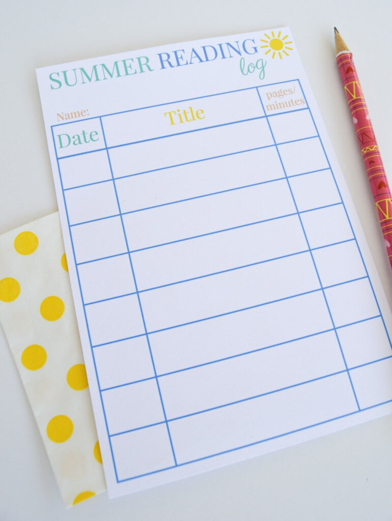 Summer Reading Log Book Mark Free Printables The Schoolhouse Site 
