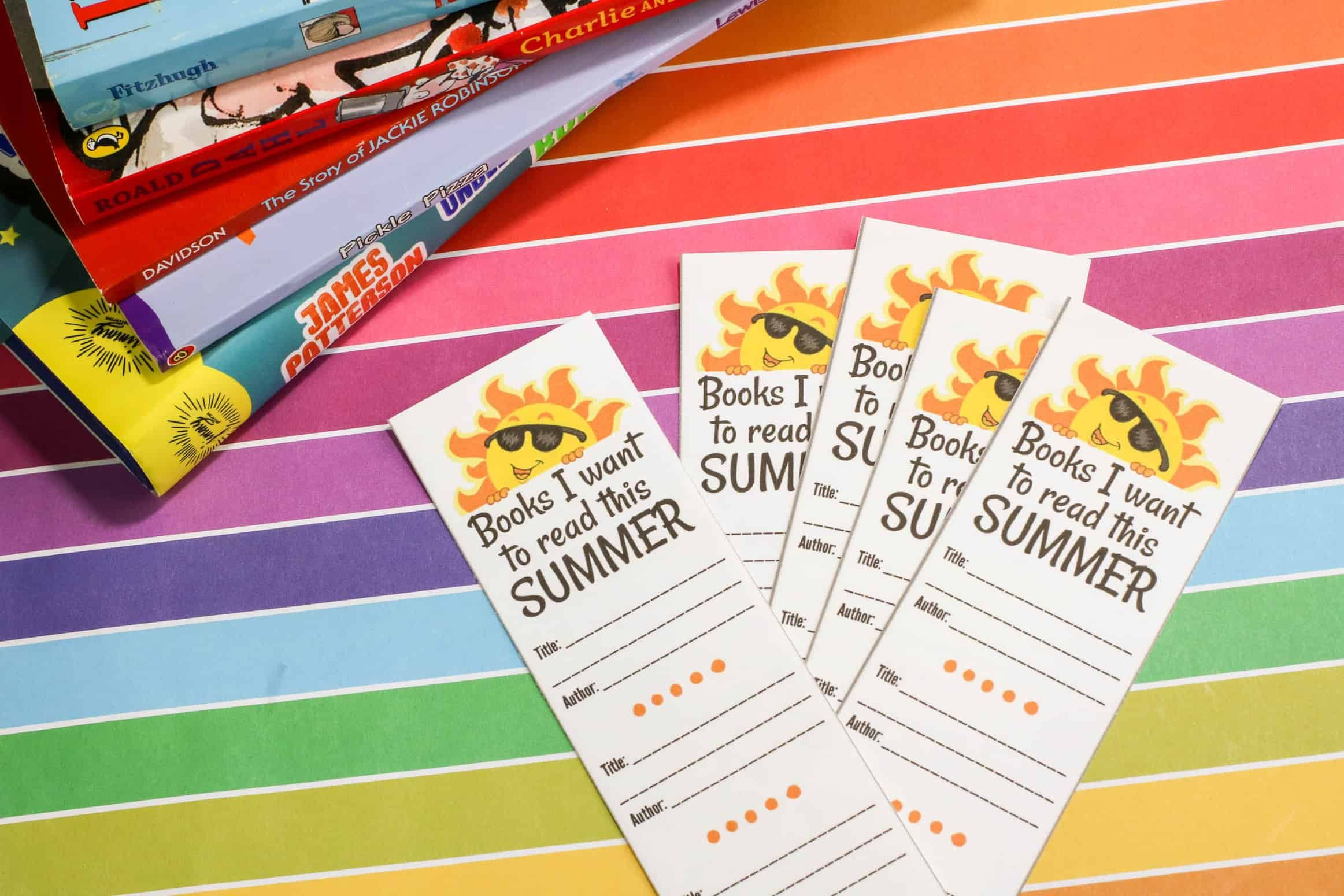 Summer Reading Log Printable Bookmark Summer Bookmarks Free 