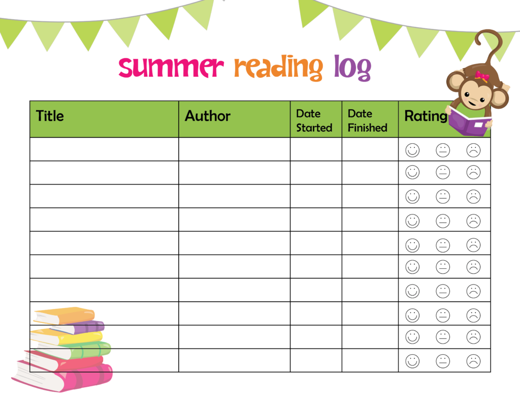 Summer Reading Log Ultimate Reading List For Kids Summer Reading 