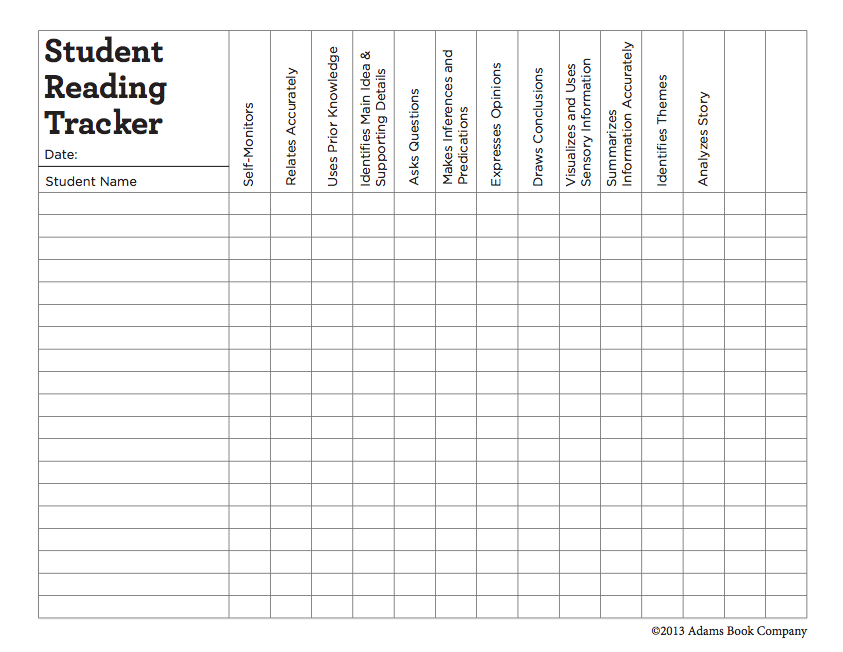 Teachers Can Track Student Reading Skills Using This FREE Printable 