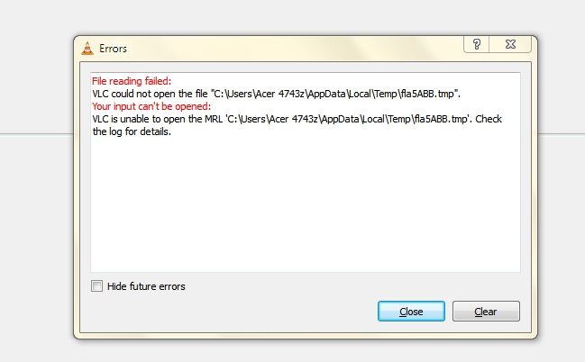 VLC Media Player Error When Playing Some Files Techyv