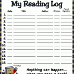 5th Grade Reading Log New Calendar Template Site