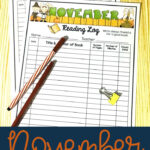 Book It Reading Log November 2022 2022 Reading Log Printable