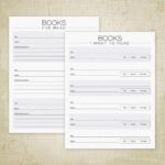 Books I ve Read Printable Books I Want To Read Ereader Etsy Book