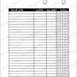 Books To Read Reading Log Printable The Petite Planner