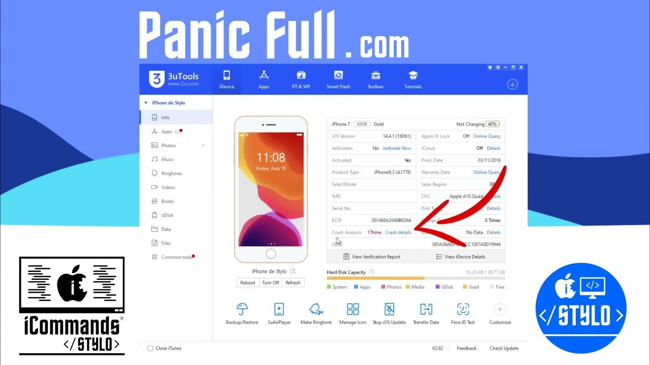 Como Ler Logs Panic Full IPhone Read Panic Full Files With 3Utools