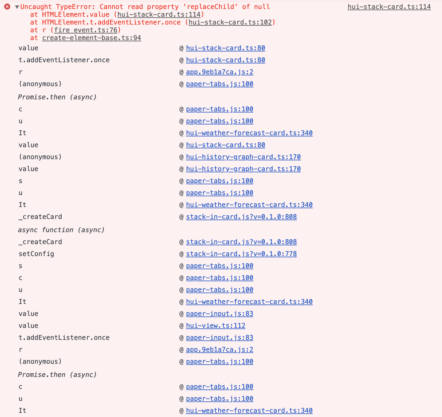 Core Markdown Picture entity Card Results In Cannot Read Property 