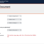 Document Uploader UTSA One Stop