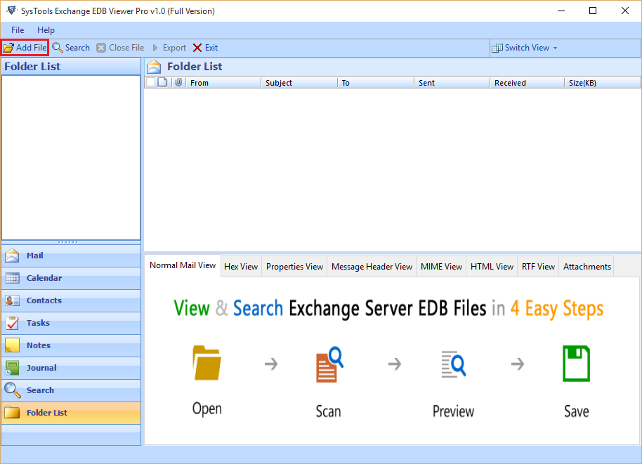 EDB Viewer Free Software To Open Read View Exchange EDB File