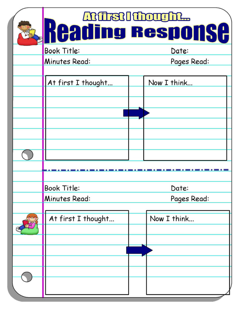 Five Minute Reading Responses Scholastic Reading Response 