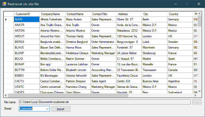 FoxLearn Windows Forms How To Open And Read Excel Files In VB NET