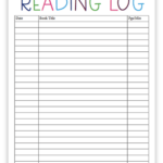 Free Printable Reading Log Sight Words Lists And Learn To Read Tips