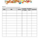 Free Printable Reading Log Template Bullet Journal Traditional