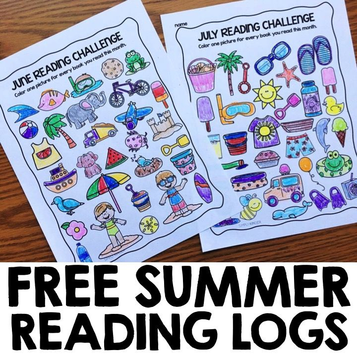 Free Summer Reading Logs Simply Kinder Summer Reading Log Summer