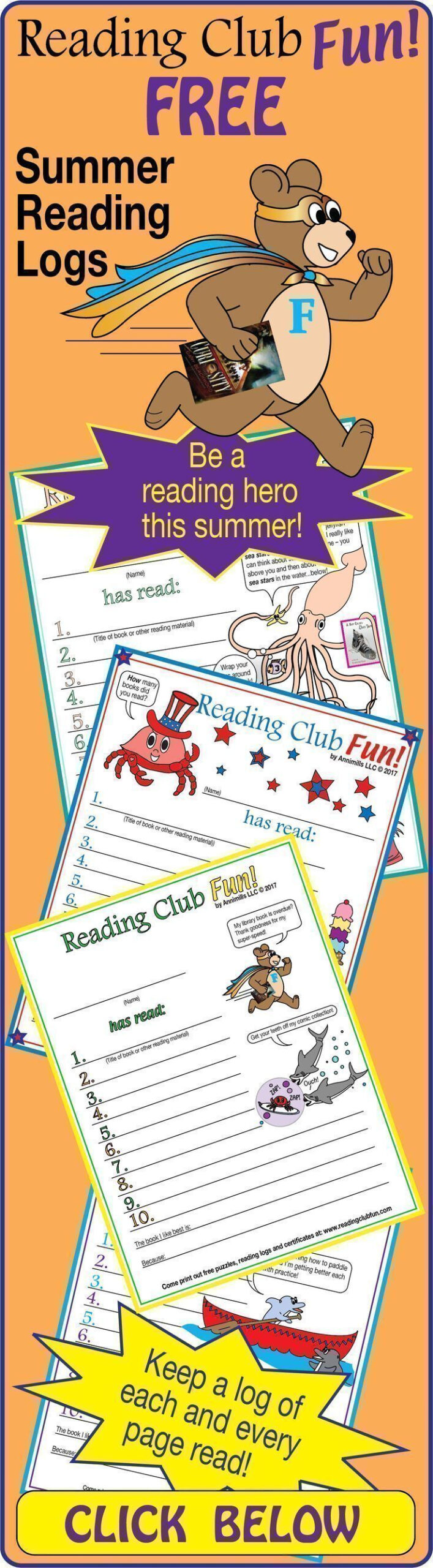 FREE Summer Reading Logs To Help Kids Keep Track Of The Books They ve