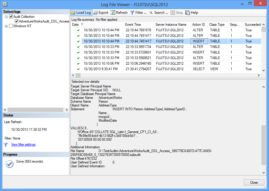 How To Analyze And Read SQL Server Audit Information