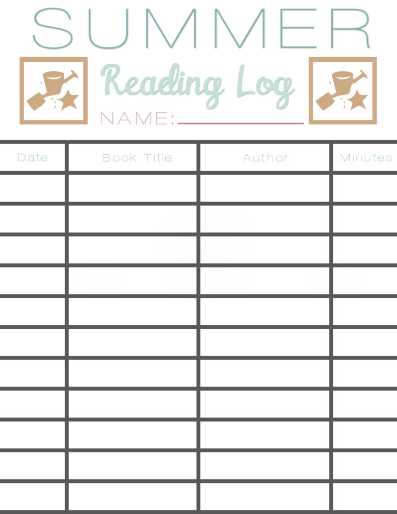 How To Log Summer Reading 2022 Reading Log Printable