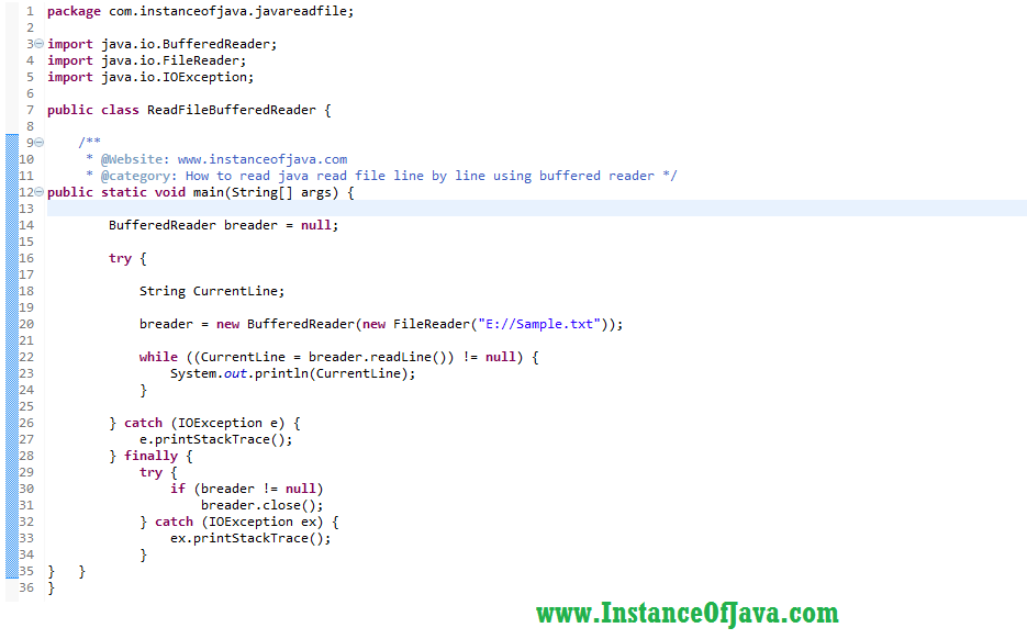 How To Read A File In Java With Example Program InstanceOfJava