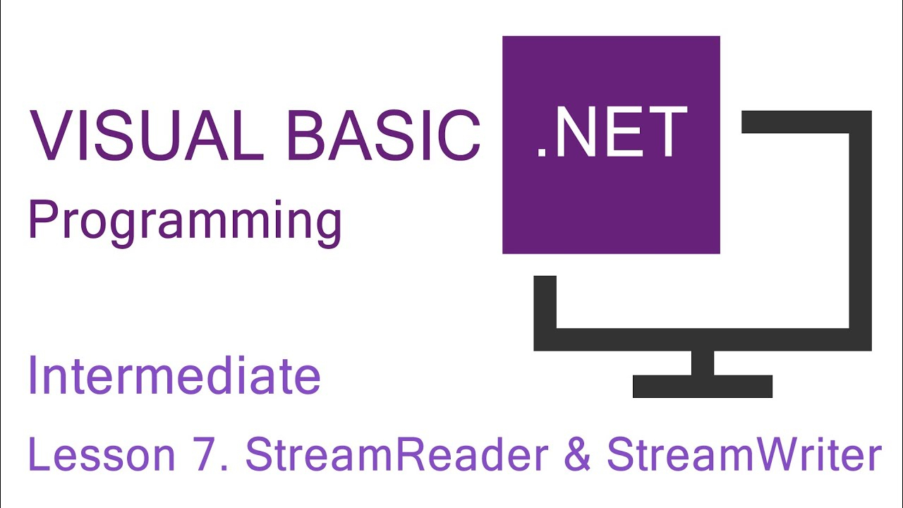 Intermediate VB NET Programming Lesson 7 More About StreamReader And 