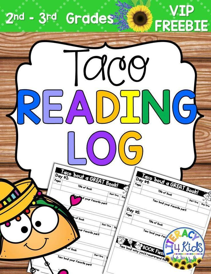 Let s Taco bout Book Logs Reading Tutoring Kindergarten Lessons