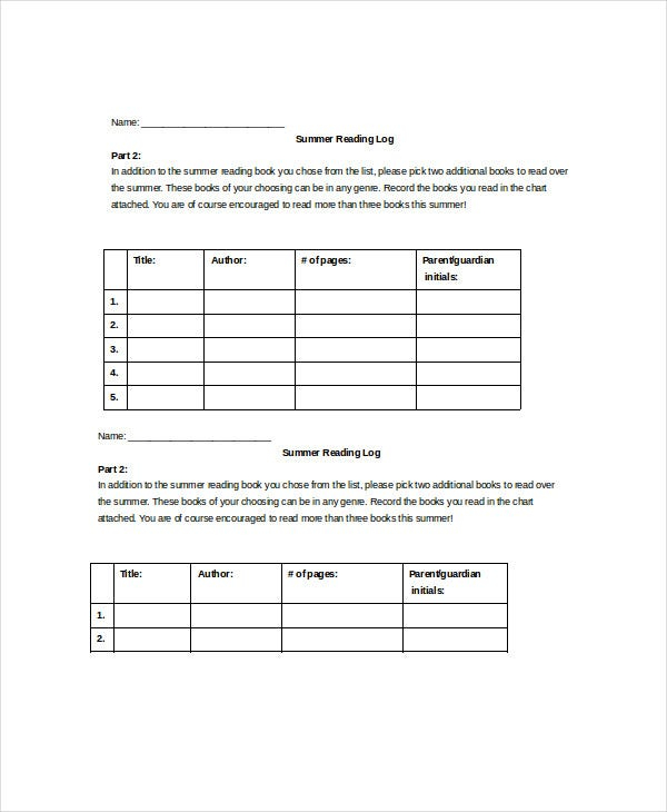 Log Template 10 Free Word Excel PDF Documents Download Free 