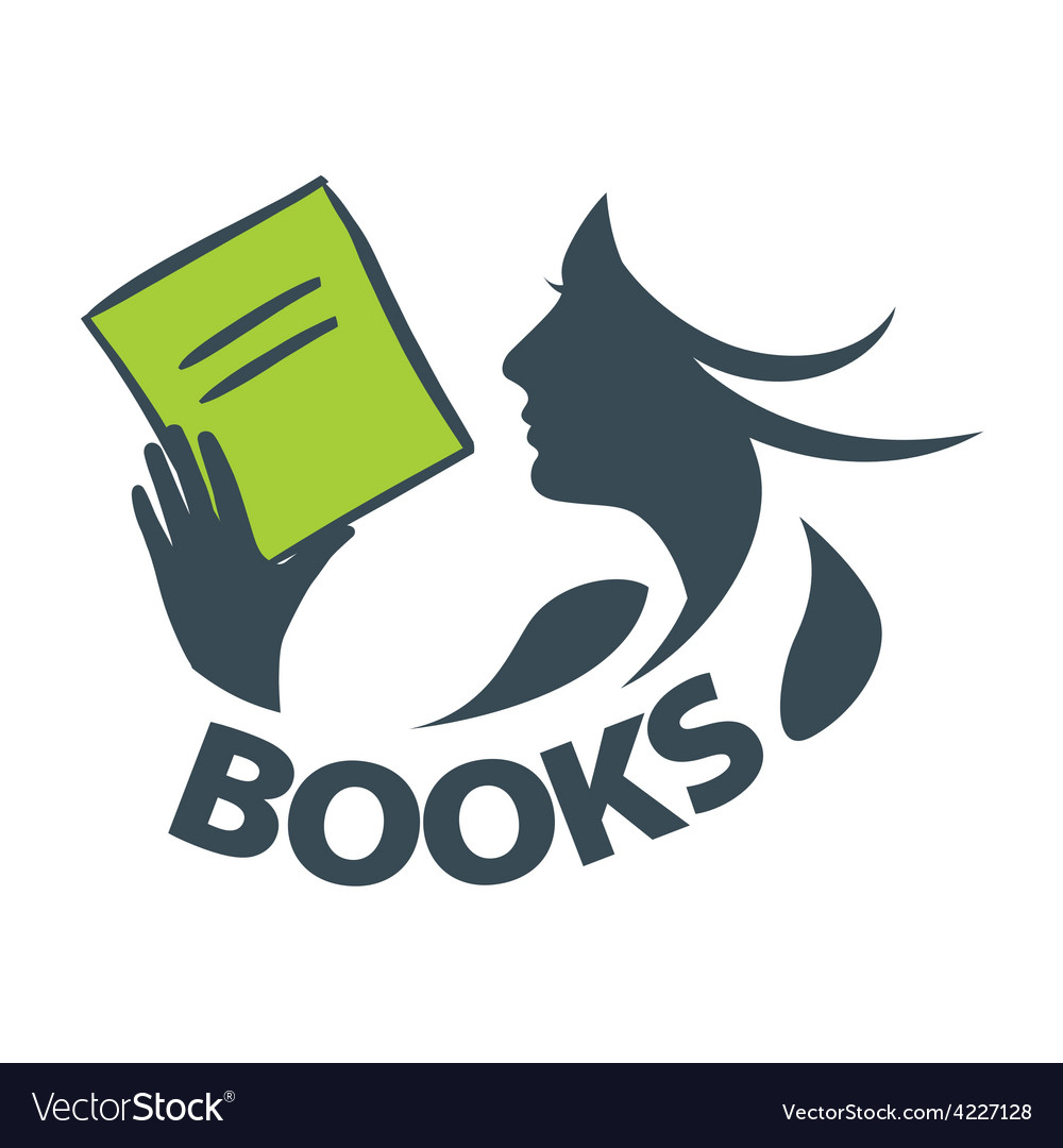 Logo Girl Reading A Book