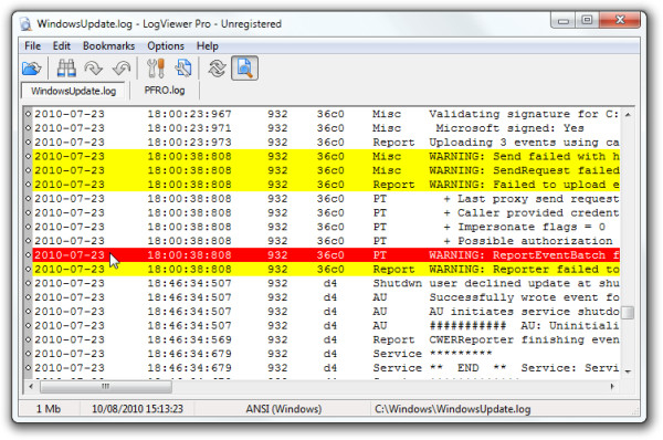 LogViewPro Analyze And Compare Large Log Files