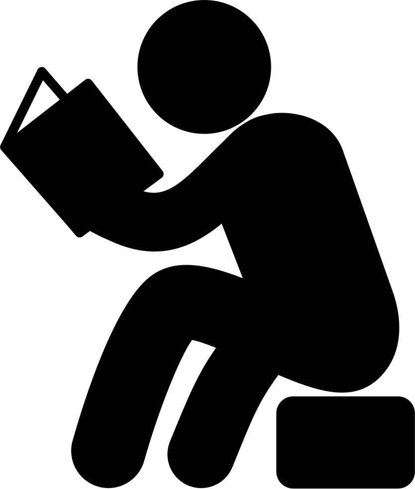 Man Sitting And Reading Book Svg Png Icon Free Download 35806 