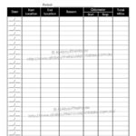 Monthly Blood Sugar Log Template Business