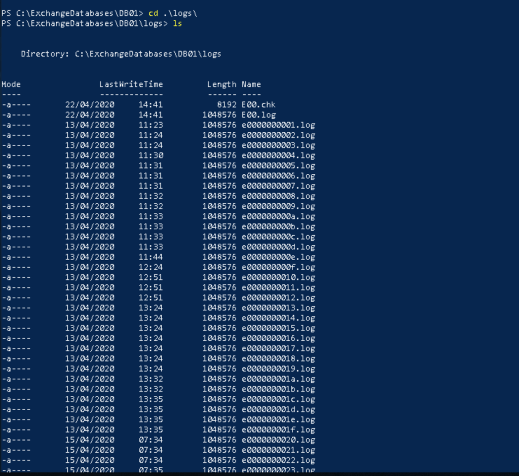 MORE SPACE How To Get Rid Of Exchange TRANSACTION LOG Files OpenTechTips