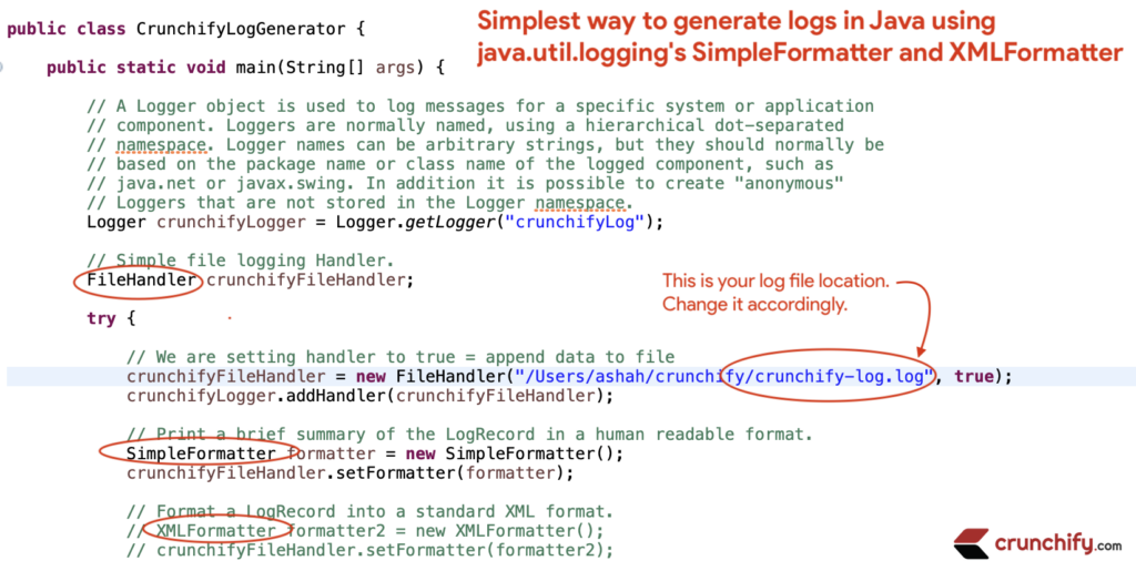 New Simplest Way To Generate Logs In Java Using Java util logging s 